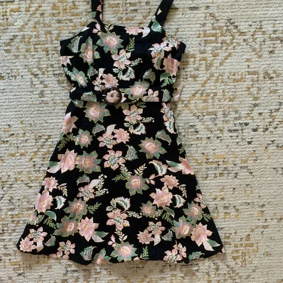 Who What Wear | Dresses | Love For Humanity Belted Black Floral Linen Blend Fit And Flare Dress Medium | Poshmark Who What Wear | Dresses | Love For Humanity Belted Black Floral Linen Blend Fit And Flare Dress Medium | Poshmark